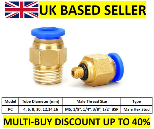Pneumatic push fitting air - pneumatic,