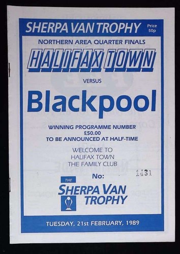 1989 halifax town v - halifax,