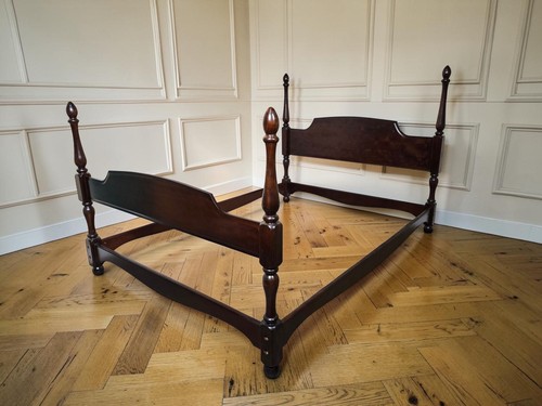 Vintage mahogany stag - a,