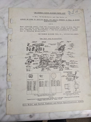 Van norman machine piston - van,