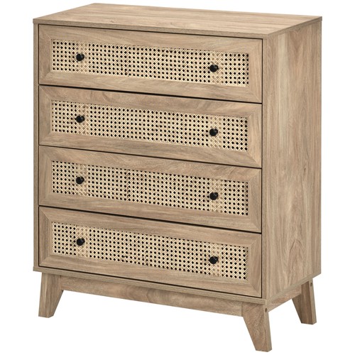 Homcom chest drawers 4 - chest, drawers,