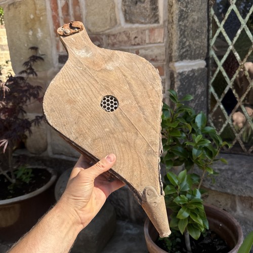 Wooden fire bellows - , pear