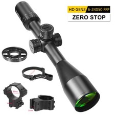 WestHunter HD GEN2 6-24X50 FFP Tactical Rifle Scope Glass Etched Sight Zero Stop