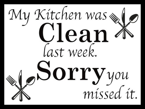Kitchen was clean last - clean,