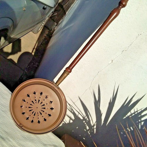 Large vintage copper bed - vintage,