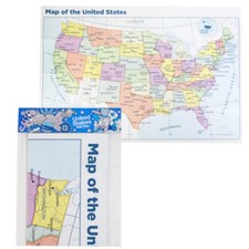 United States Poster Size Wall Map 40 x 28 with Cities (1 Map)
