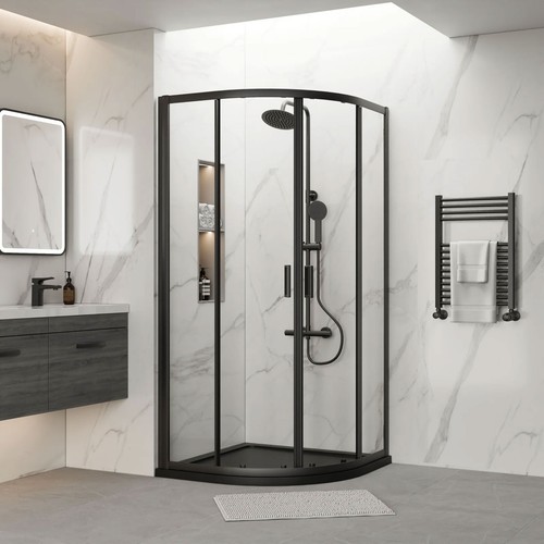 Bathroom matt black luxury - black,