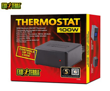 EXO TERRA ON/OFF THERMOSTAT REPTILE VIVARIUM TERRARIUM HEATING CONTROL TEMP 100W