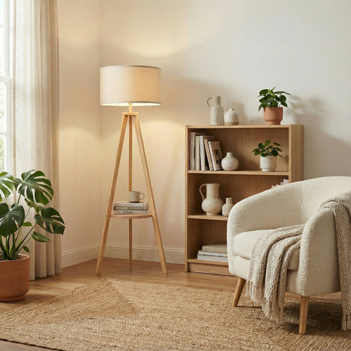 Tripod floor lamp with storage - floor,