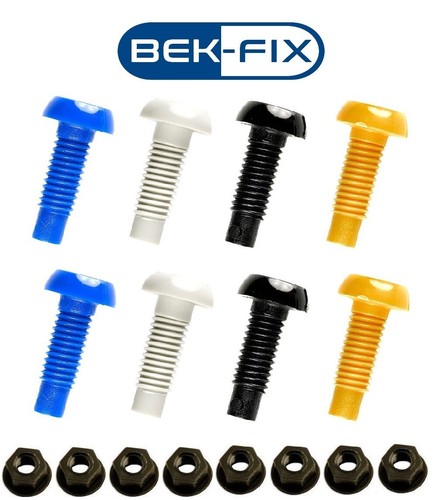 Number plate plastic nuts - number, &
