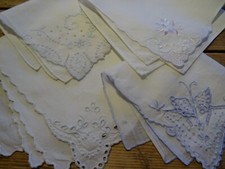 4 Vintage Retro Embroidered