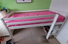 Kaycie Mid Sleeper Single Bed Frame - White