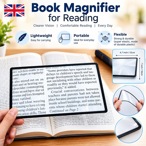Book magnifier for - magnifier, reading