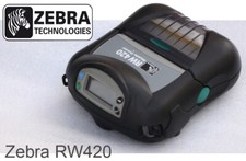 ZEBRA RW420 PRINTER BATTERY BLUETOOTH USB LABEL PRINTER R4D-0UBA000E-00 PORTABLE