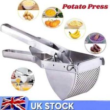 Large Stainless Steel Potato Ricer Masher Fruit Press Juicer Crusher Squeeze &UK