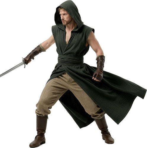 Unisex hooded sleeveless - hooded, cloak