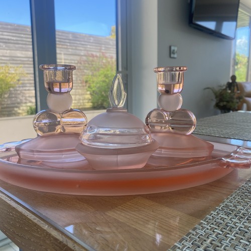 Vintage rose pink glass - vintage,