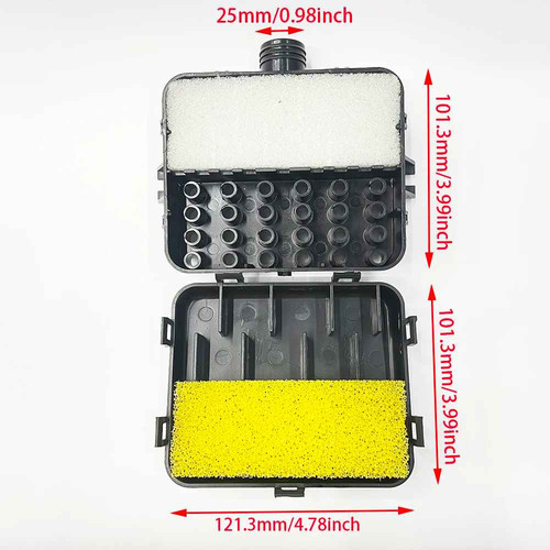 25mm black filter silencer - black, air