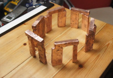 Homemade Hand Poured Recycled Copper Bullion Bar ingot Decorative Art 400g-550g