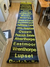 West Riding Buses Dayglo Front Bus Destination Blind