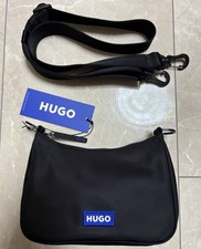 Hugo Boss Blue Label Cross Body Shoulder Bag Unisex Detachable Strap Black Zip