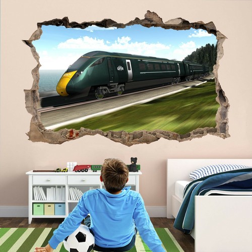 High speed train wall stickers - high,