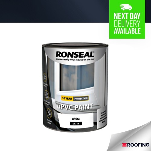 Ronseal upvc paint white satin - upvc,