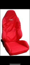 SEAT COVER IN RED TO FIT VOLKSWAGEN VW MK8 GOLF GTI SEAT (CLUBSPORT 300 TSI 45)