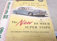 1952 HUMBER SUPER SNIPE  UK