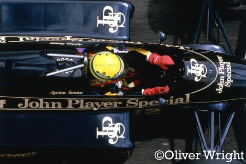 Ayrton senna aerial lotus 97t - senna,