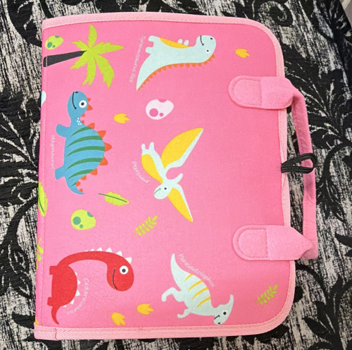 Pink felt busy book - pink,