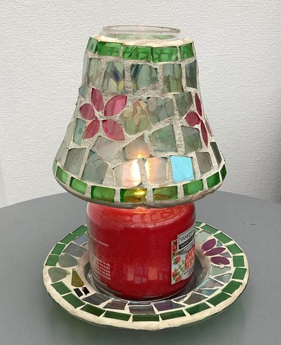 Yankee candle glass - yankee, mosaic