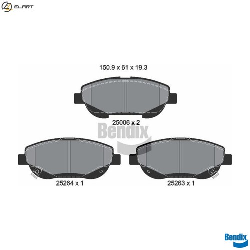 Brake pad set disc - brake,