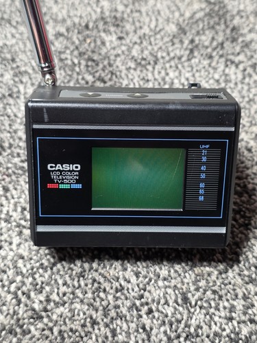Vintage casio 500v - tv-500v, portable