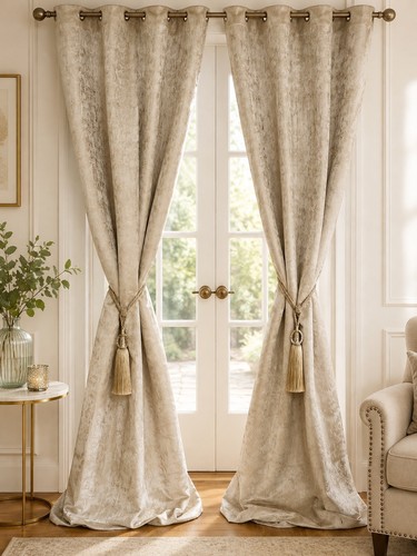 Champagne textured eyelet - champagne,