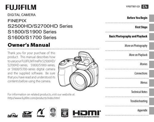 Fuji finepix s2500hd s1800 - fuji,