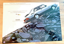 SAAB 900 TURBO 16S - COLLECTIBLE FRAMEABLE ORIGINAL CLASSIC CAR ADVERT