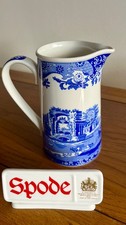 Spode Blue Italian Milk / Cream / Water Jug Excellent Cond