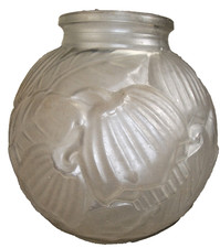 ART DECO PRESSED GLASS BALL