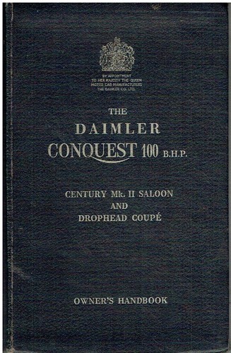 Daimler conquest mk2 - daimler, 100hp