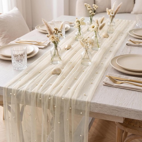 Beige 120 gauze table - 120",