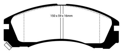 Ebc fits dodge b150 - 98-02,