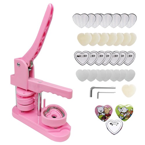 Heart shaped button maker - heart-shaped,