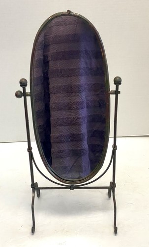 Vintage wrought iron oval - wrought,