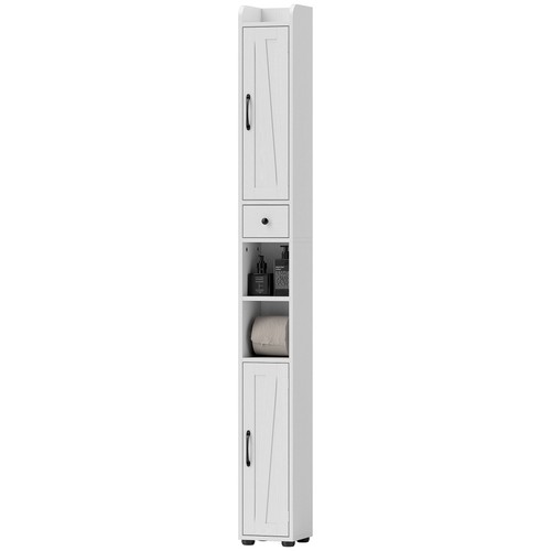 Homcom tall bathroom - tall, storage
