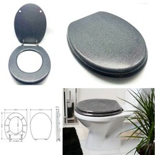 Glitter Grey Toilet Seat