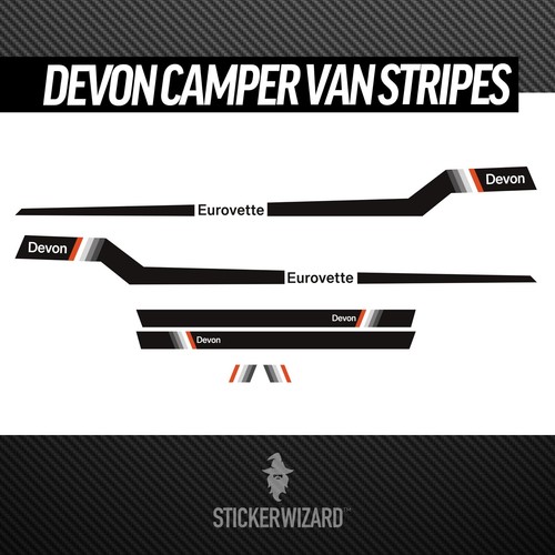 Devon camper van stripes - stripes,