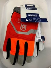 Husqvarna Technical 20 Chainsaw Gloves With Saw Protection Large Size 10