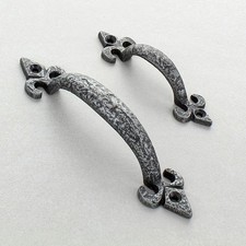 Fleur Pewter Cabinet Handles