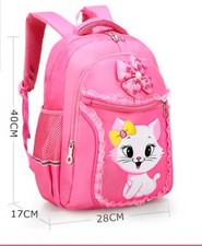 Kids Backpack Girls Pink Cat